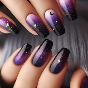 Night Sky Design Nail