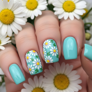 Flower Design Nail